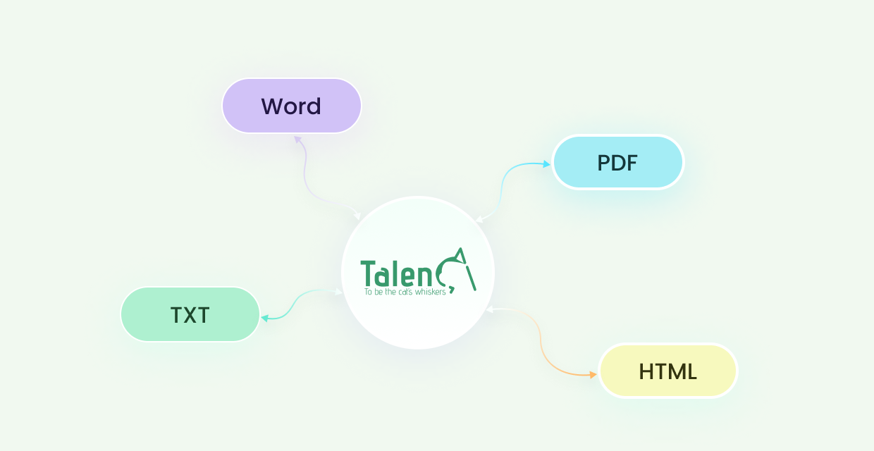 多种格式导入导出