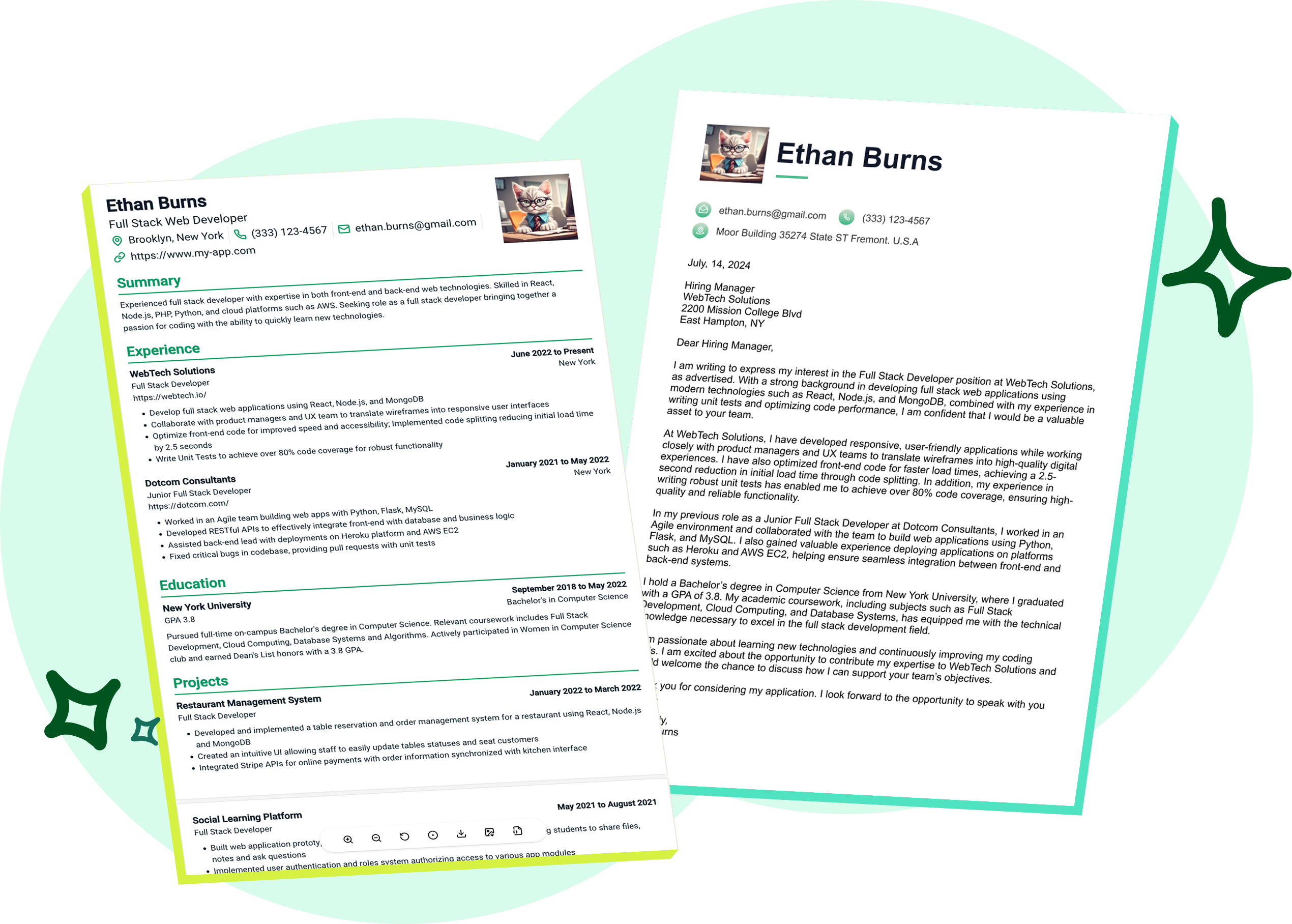 CV/Resume/Cover Letter 无所不能,尽在掌握